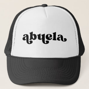 Retro Schwarz-Weiß Oma spanische Abuela Truckerkappe
