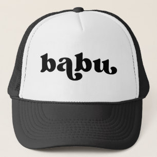 Retro Schwarz-Weiß Opa African Babu Truckerkappe