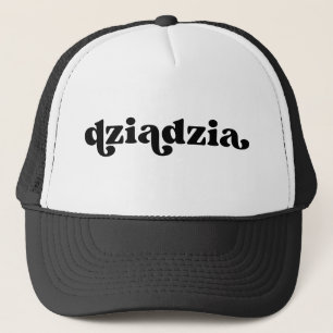 Retro Schwarz-Weiß Opa Polish dziadzia Truckerkappe