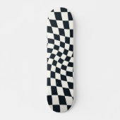 Retro Schwarz-Weiß-Pastelltafel Skateboard (Vorne)