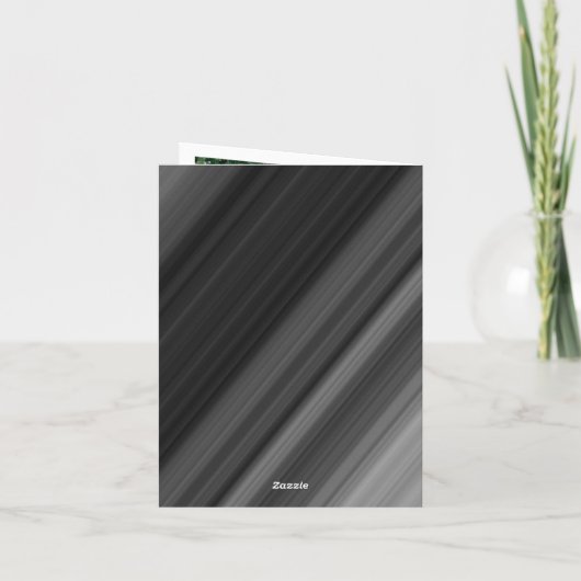 Retro Schwarz & Weiß Perlen zwei Bilder Dank Karte (Rückseite)