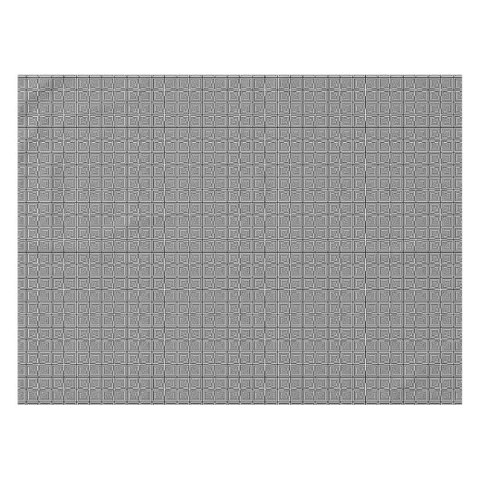 Retro Schwarz-weiß Squares Psychedelic Pattern Tischdecke (Vorderseite (Horizontal))