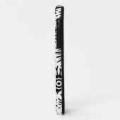 Retro Schwarz-weiße Blume iPhone 5 Fall Case-Mate iPhone Hülle (Hinten/Links)