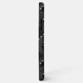 Retro-Schwarz-weiße Coole Computerplatine Case-Mate iPhone Hülle (Hinten/Links)