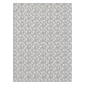 Retro schwarz-weiße Polka Punkte mit Sternen Tischdecke (Vorderseite)