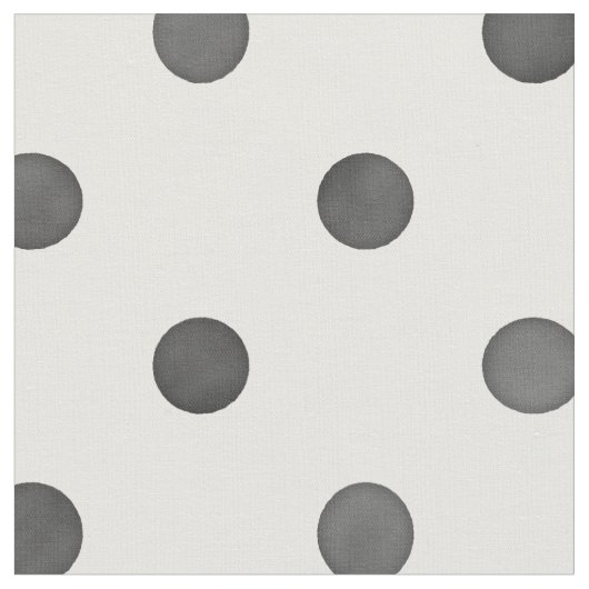Retro Schwarz-weiße Polka-Punktmuster Stoff (Nahaufnahme)