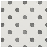 Retro Schwarz-weiße Polka-Punktmuster Stoff (Muster)