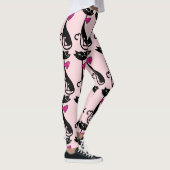 RETRO SCHWARZE CAT-LEGGINGS LEGGINGS (Rechts)