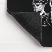 Retro Schwarze Flieger Schwarze Geschichte Zweiter Mousepad (Ecke)