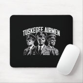 Retro Schwarze Flieger Schwarze Geschichte Zweiter Mousepad (Mit Mouse)