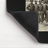 Retro schwarze Flieger Schwarze Geschichte Zweiter Mousepad (Ecke)