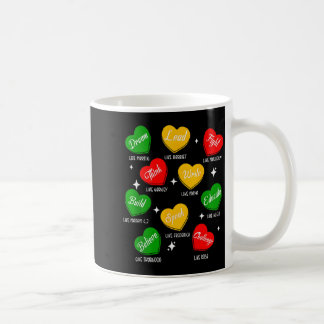 Retro Schwarze Geschichte Herzen Träumen wie Marti Kaffeetasse