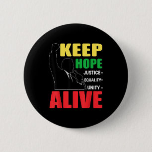 Retro schwarze Geschichte inspirierend Hoffnungen Button