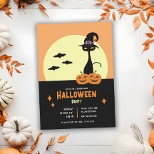 Retro-Schwarze-Katze-Personalisierte-Halloween-Par