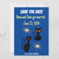 Retro-schwarze Katzen mit Sternenexplosion/Vorankü