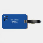 Retro schwarze Katzen mit Sternexplosion - bearbei Gepäckanhänger (Rückseite horizontal)