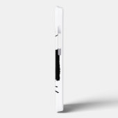 RETRO SCHWARZE KATZFUNNLIME GREEN MUSTACHE Case-Mate iPhone HÜLLE (Rückseite / Links)