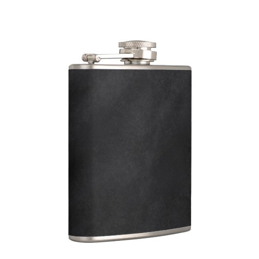 Retro Schwarze Khalkboard Textur Flachmann (Rechts)