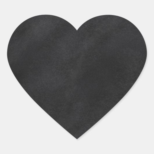 Retro Schwarze Khalkboard Textur Herz-Aufkleber (Vorderseite)