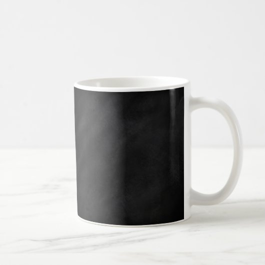 Retro Schwarze Khalkboard Textur Kaffeetasse (Rechts)