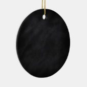 Retro Schwarze Khalkboard Textur Keramik Ornament (Rechts)