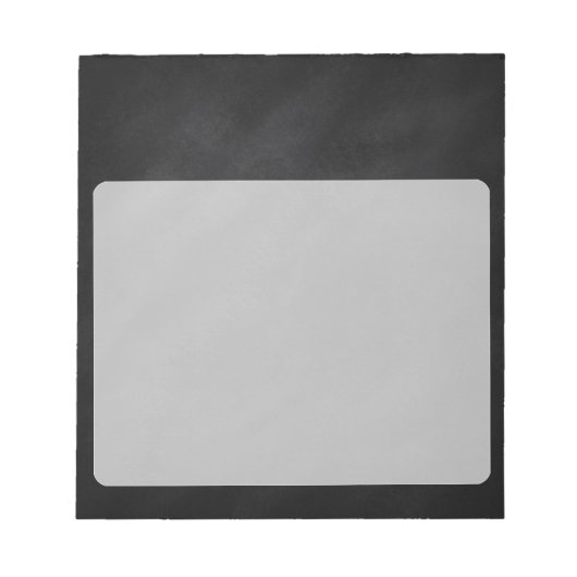 Retro Schwarze Khalkboard Textur Notizblock (Vorderseite)