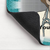 Retro schwarze weibliche Krankenschwester Mousepad (Ecke)