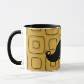 Retro schwarzer Schnurrbart Tasse (Links)