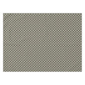 Retro Schwarzes u. TAN-Muster Tischdecke (Vorderseite (Horizontal))