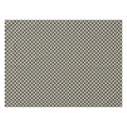 Retro Schwarzes u. TAN-Muster Tischdecke (Vorderseite (Horizontal))