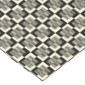 Retro Schwarzes u. TAN-Muster Tischdecke (Schrägansicht)