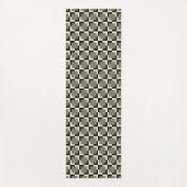 Retro Schwarzes u. TAN-Muster Yogamatte (Vorderseite)
