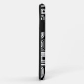 Retro Schwarzweiss-Quadrate Case-Mate iPhone Hülle (Hinten/Rechts)