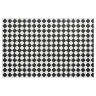 Retro Schwarzweiss-Schachbrett-Muster Stoff