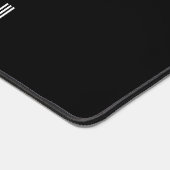 Retro Schwarzweiß und Weiß Personalisiert Schreibtischunterlage (Ecke)