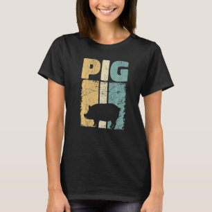 Retro-Schweineliebhaber, Süßer Landwirt, Landwirts T-Shirt