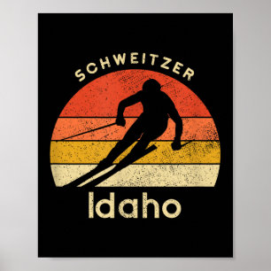Retro-Schweitzer-Mountain-Ski-Bekleidung Vintage I Poster