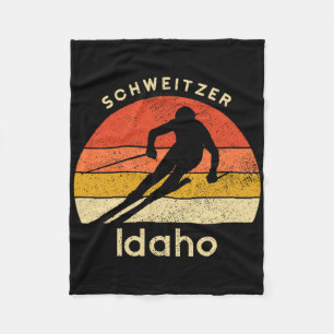 Retro-Schweitzer-Mountain-Skiing-Bekleidung Vintag Fleecedecke