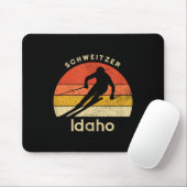 Retro Schweitzer Skibekleidung Vintag I Mousepad (Mit Mouse)