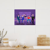 Retro-Schwulenbar-Plakat Poster (Küche)