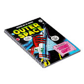 Retro Sci-Fi Adventure Outer Space Comics Cover Notizblock (Rechte Seite)