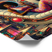 Retro-Sci-Fi-Aliens Poster (Ecke)