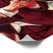 Retro-Sci-Fi-Button nach oben Poster (Ecke)