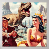 Retro-Sci-Fi-Button nach oben Poster (Vorne)