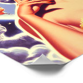 Retro-Sci-Fi-Button Poster (Ecke)