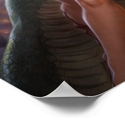 Retro Sci-Fi Fantasy Space Art Poster (Ecke)