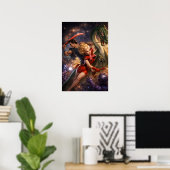 Retro-Sci-Fi-Fantasy-Weltraumkunst Poster (Heimbüro)