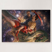 Retro-Sci-Fi-Fantasy-Weltraumkunst Puzzle (Horizontal)