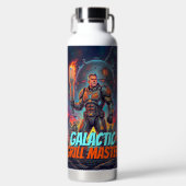 Retro-Sci-Fi-Galactic-Grillmaster-Pop-Art-Comic Trinkflasche (Vorderseite)