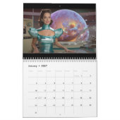 Retro-Sci-Fi Kalender (Jan 2027)